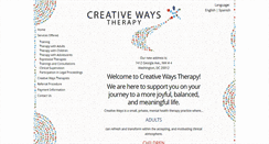 Desktop Screenshot of creativewaystherapy.com